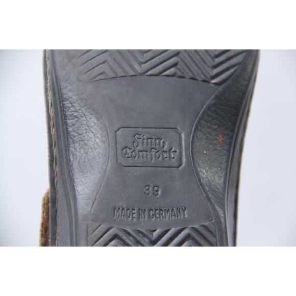 Finn Comfort Sandals Womens EU 39 US 8-8.5 Brown Leather Slides Comfort Flats - Picture 7 of 7